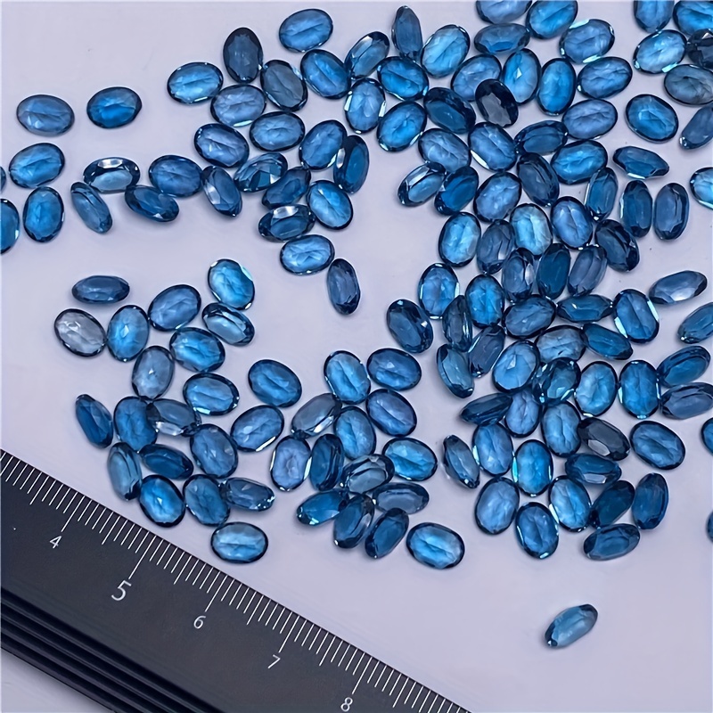 Jewelry Making London - 1pc natuurlijke Londen blauwe topaz-ovale vorm