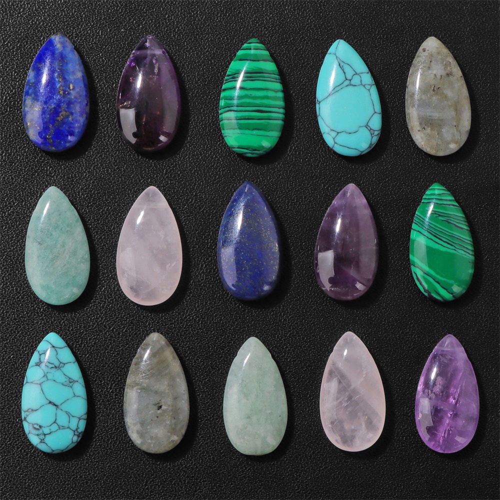 Jewelry Making Gemstones - 2PCS Natuurlijke Teardrop Stone Hanger 12x22MM
