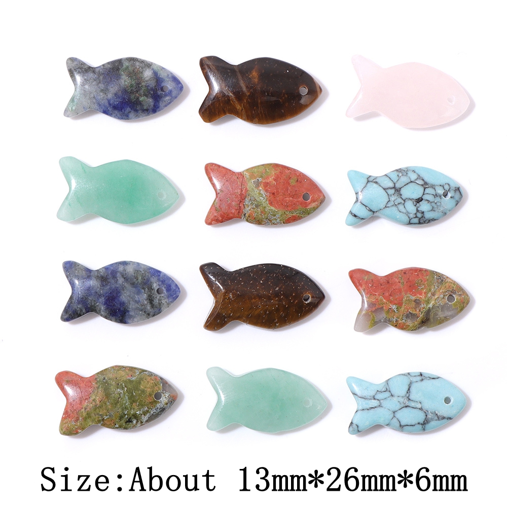 2 Stuks Vis Vorm Natuursteen H - Jewelry Making Gemstones recensie en prijs